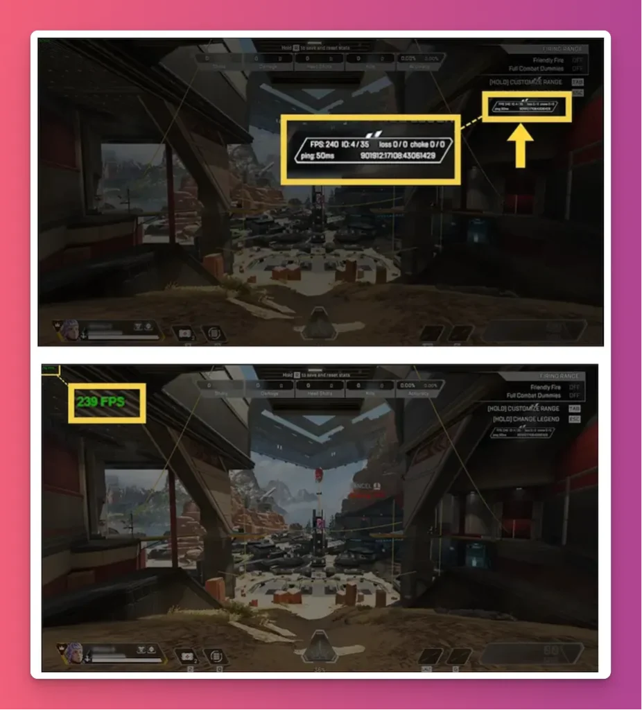 Contoh tampilan apa itu FPS di game Apex Legends