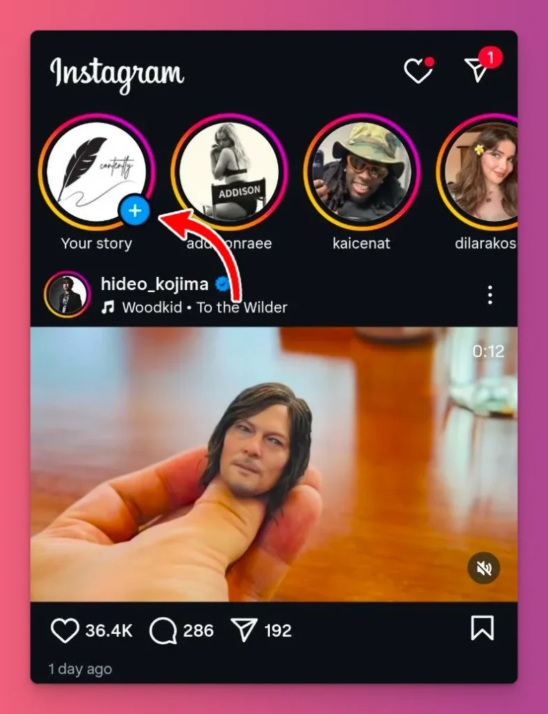 How to save instagram story with music after it's live? You can tap on your Profile first