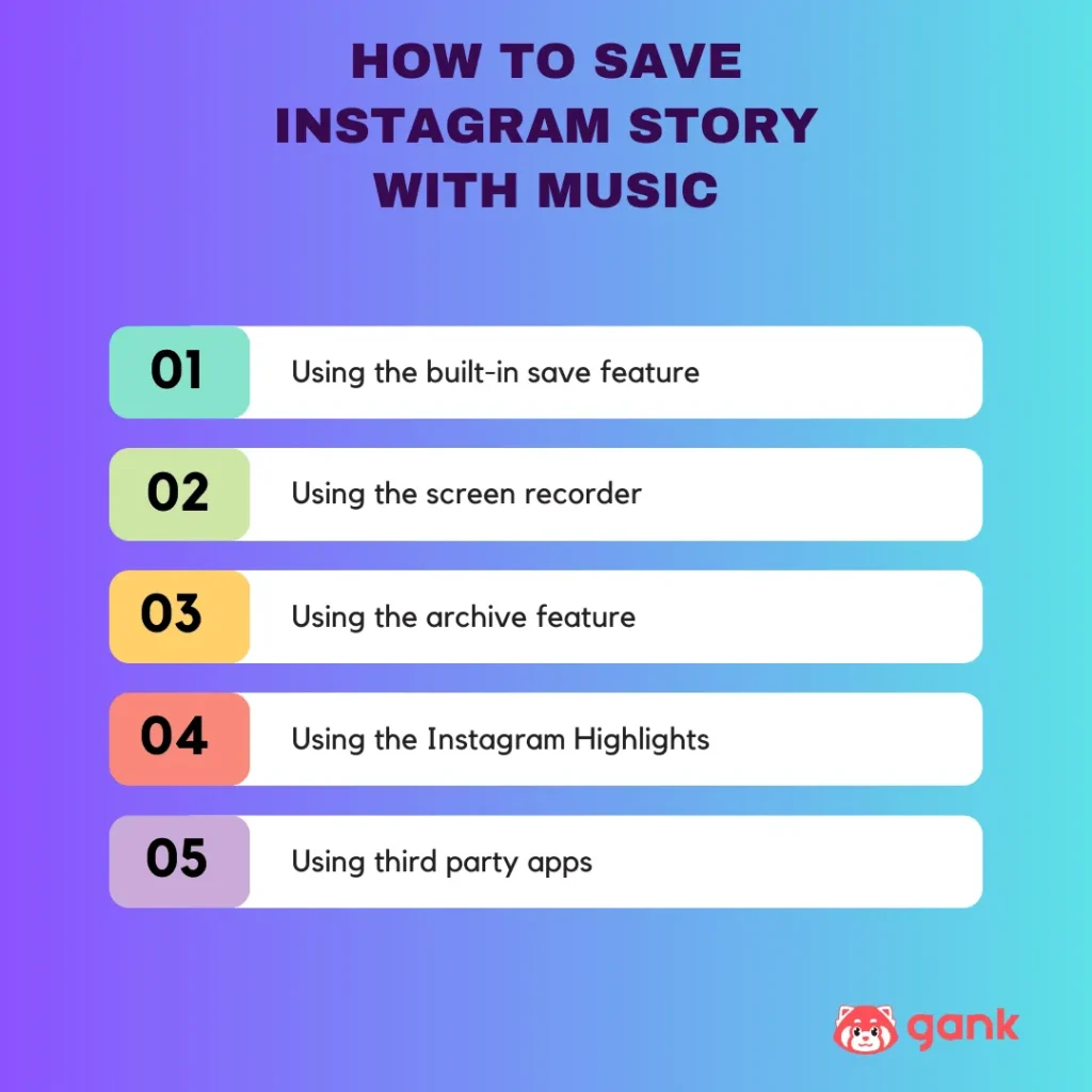 Illustration of how to save Instagram Story with music