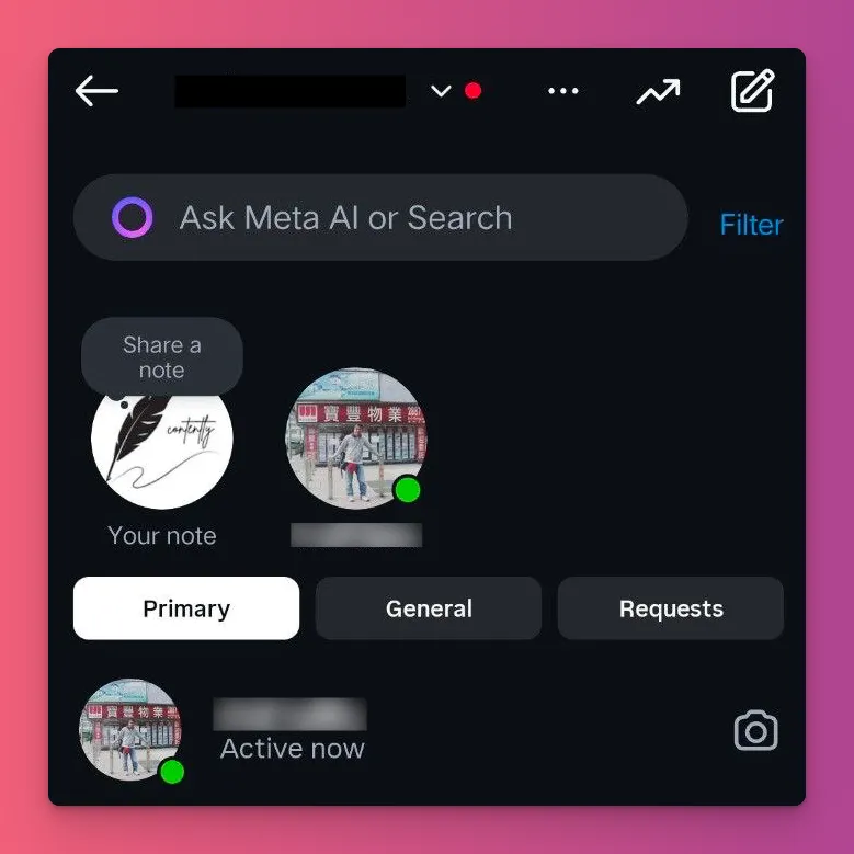 Instagram DM is a feature to chat personally, organized in three different sections