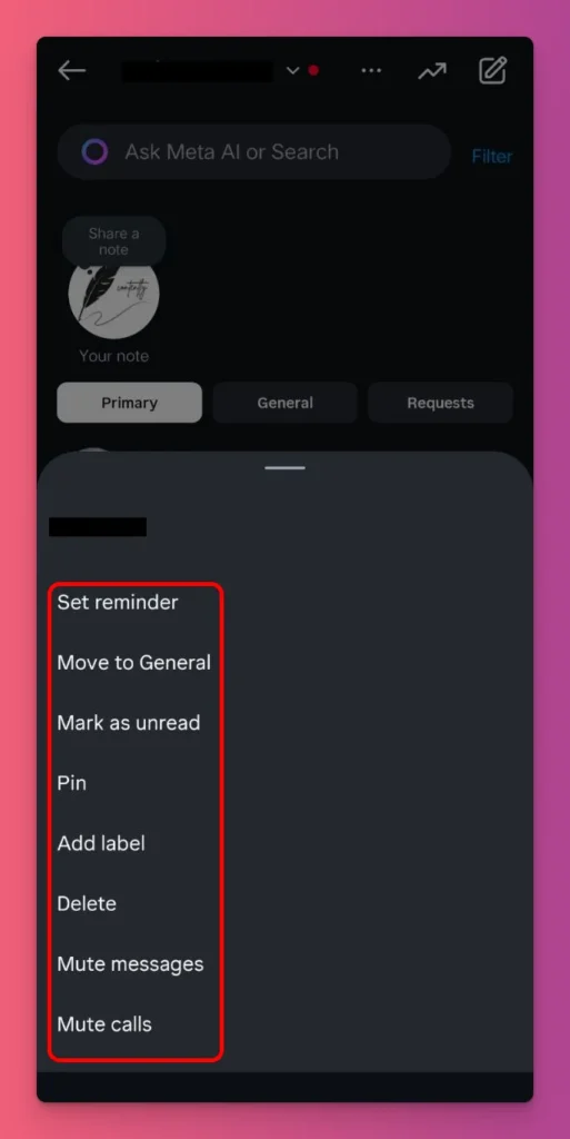 There are many options on Instagram DM to manage your messages