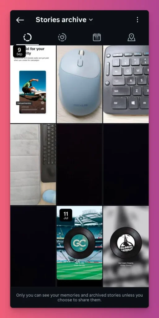 With the feature enabled, all your Instagram stories are archived automatically