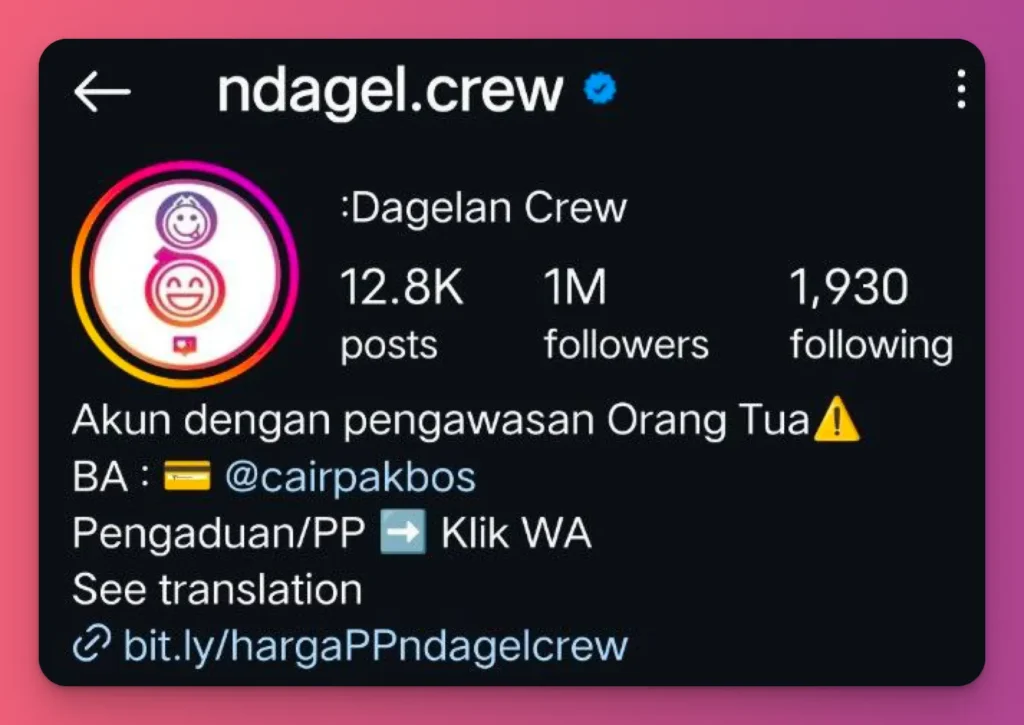Contoh username lucu buat second Instagram