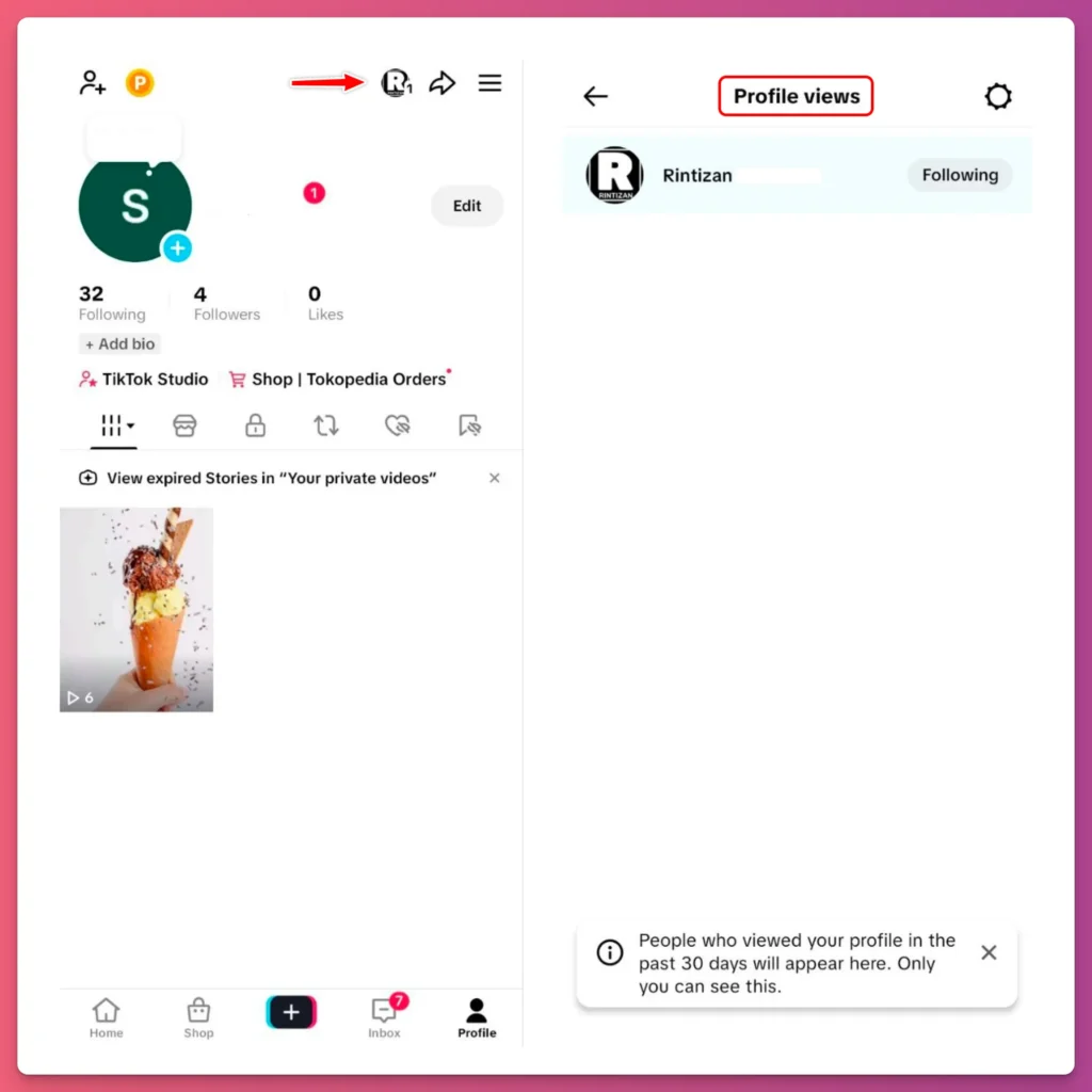 How to see who viewed your TikTok? You can check your Footprints icon