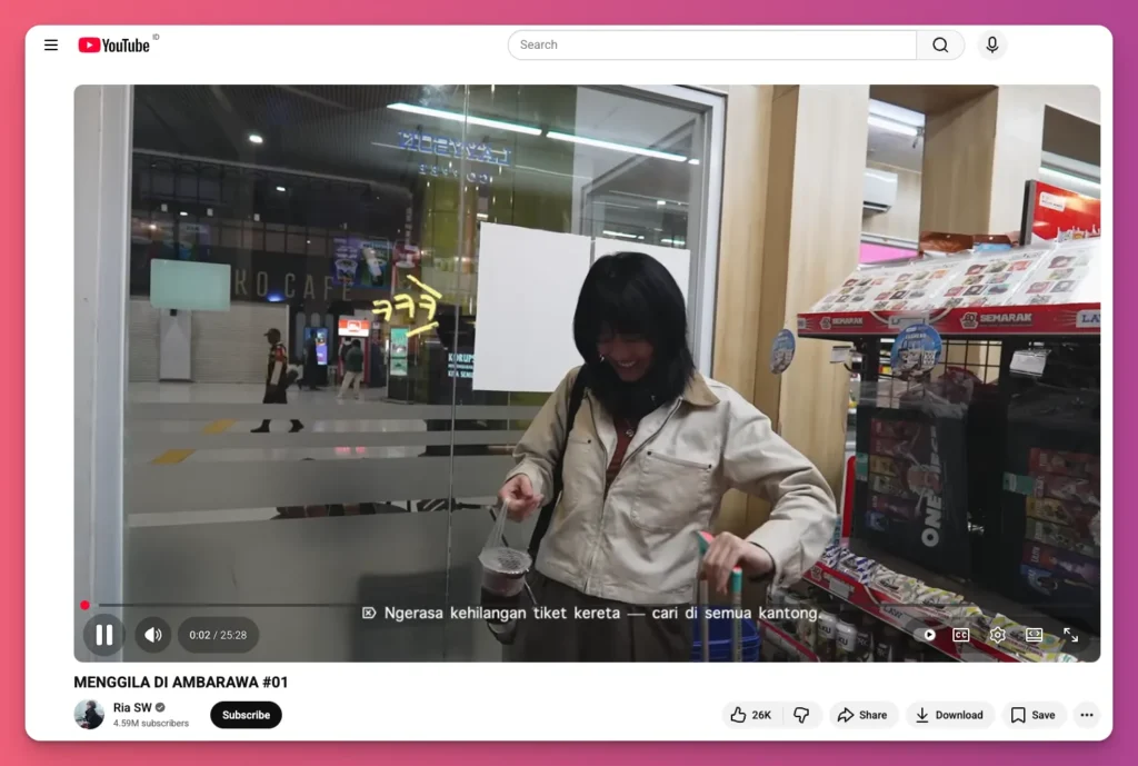 Bicara food vlogger yang storytelling-nya kuat, RiaSW tentu jawabannya