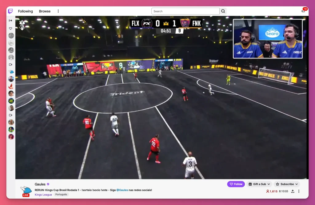 Gaules is one of the streamers with content angles