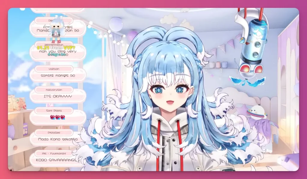 Kobo Kanaeru merupakan salah satu vtuber Indonesia