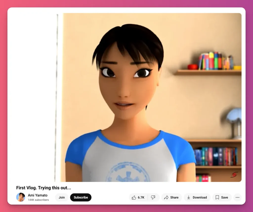 Sejarah Vtuber akan selalu menyebut nama Ami Yamato