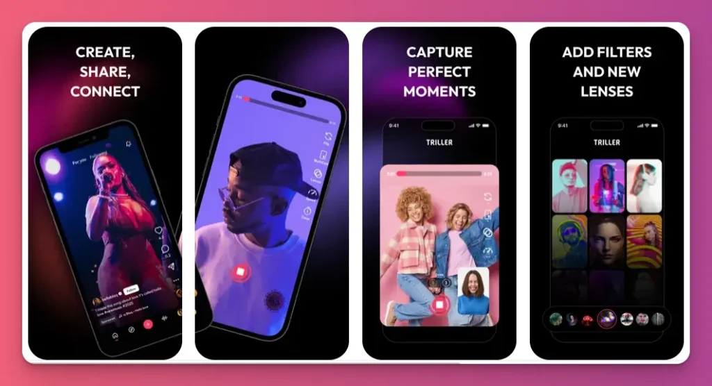 Triller is a unique app like TikTok that focus on music