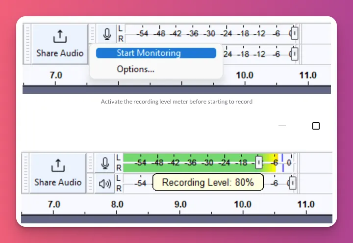 You need to configure your recording software well for your podcast studio