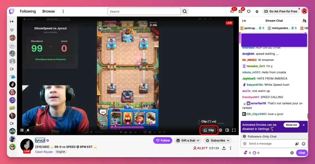 As a viewer, you can also make a clip on Twitch if you're logged in