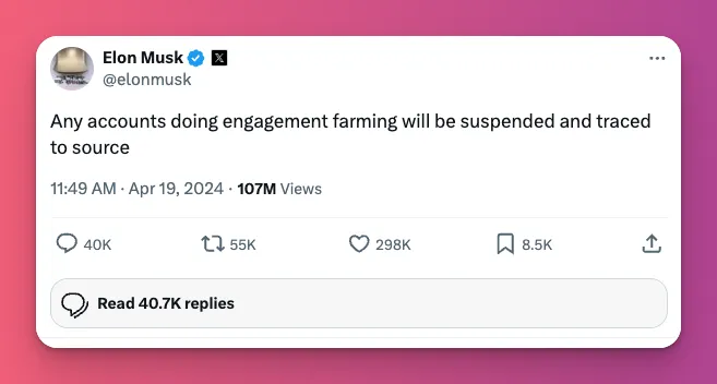 Clip farming is a strategy of content repurpose that is often seen as unethical, just like engagement farming