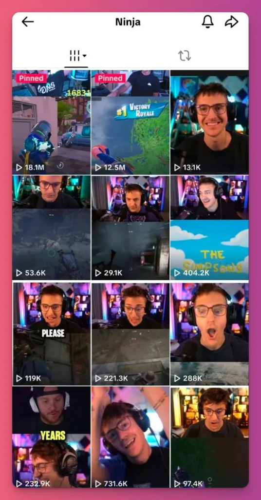 Ninja also makes many clip for his awesome streaming sessions