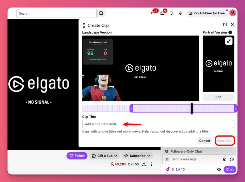 You'll see the Clip editor show up for you to customize the clip