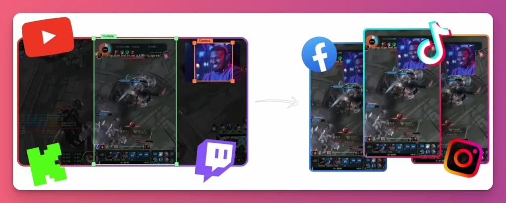 Cross Clip is one of the best clipping software for repurposing gameplay as great content