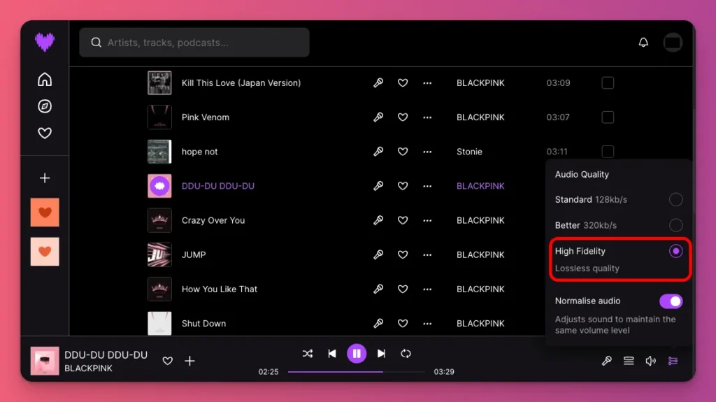 If you want to make money from your audio or music content, think about using lossless for more professional work