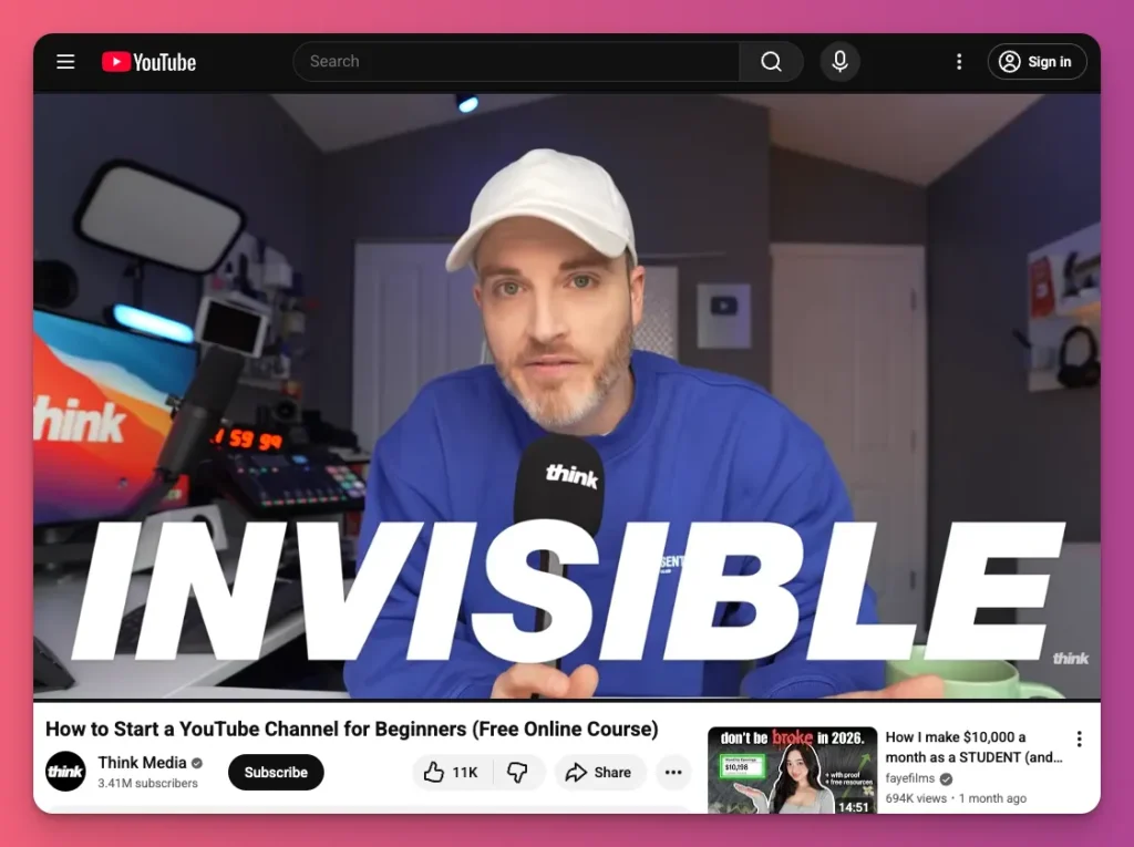Help beginners with this tutorial video idea about starting a new channel