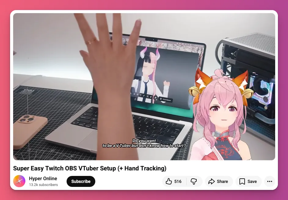 OBS Studio banyak digunakan VTuber untuk overlay model avatar game di scene