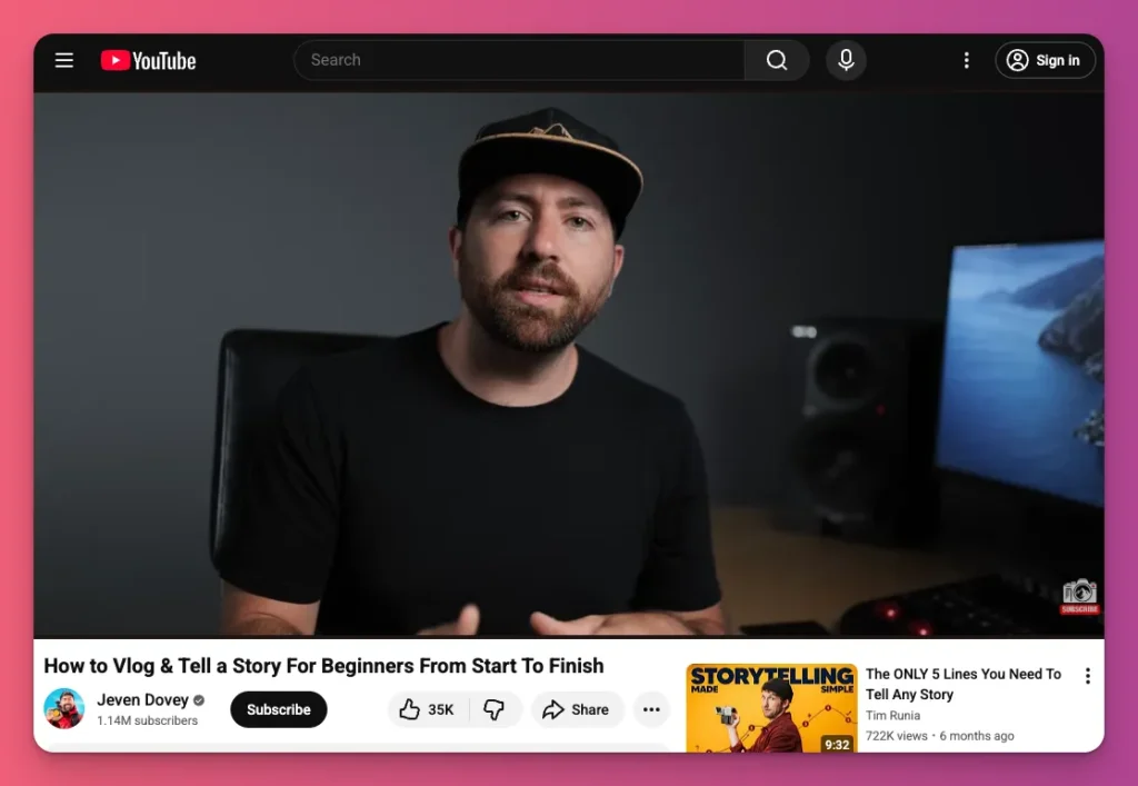 Starting with one of the most recommended how to video ideas, Jeven Dovey created great content about vlogging