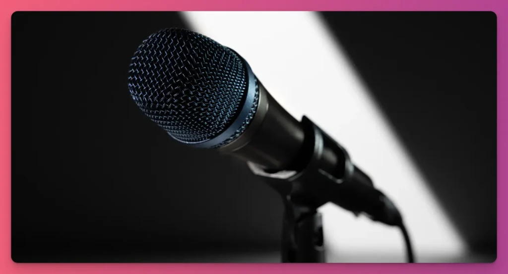 Sennheiser e935 handheld dynamic vocal microphone on a stand