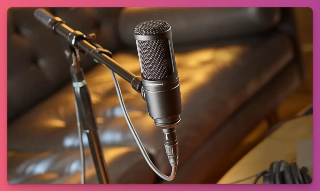 When it comes to condenser vs dynamic mic, Audio-Technica AT2020 often comes to mind