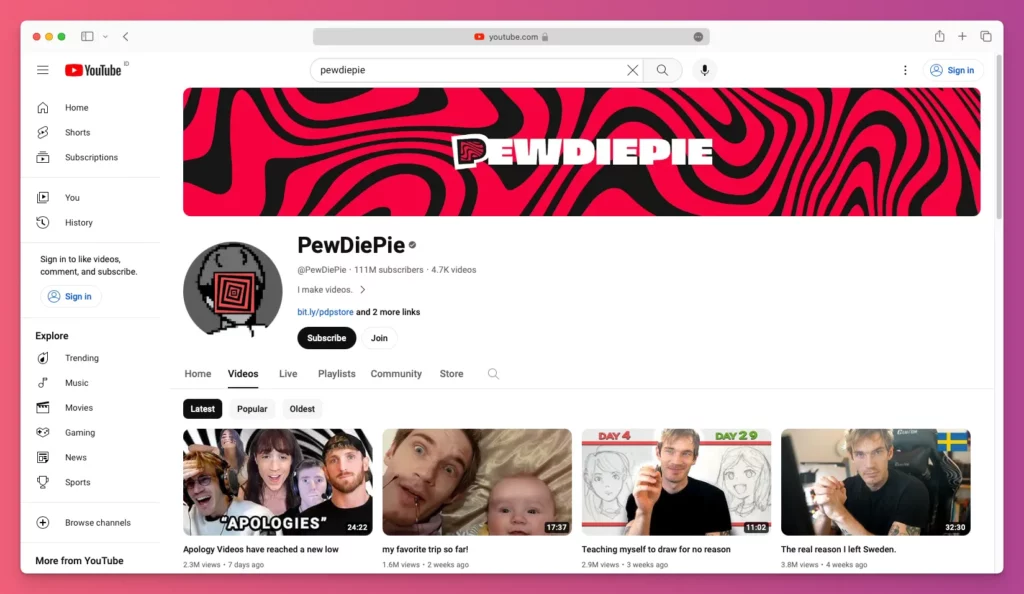 16 YouTuber Dengan Subscriber Terbanyak Di Dunia 2024